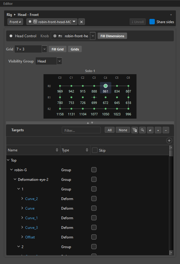 Control editor
