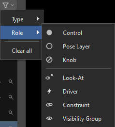 Role filter