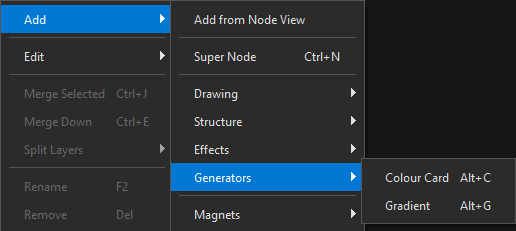 Add → Generators