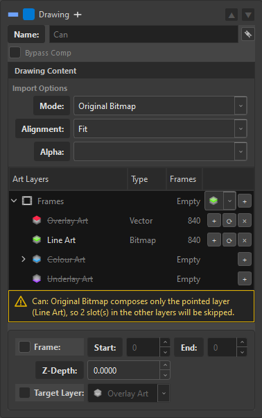Original Bitmap in the Inspector