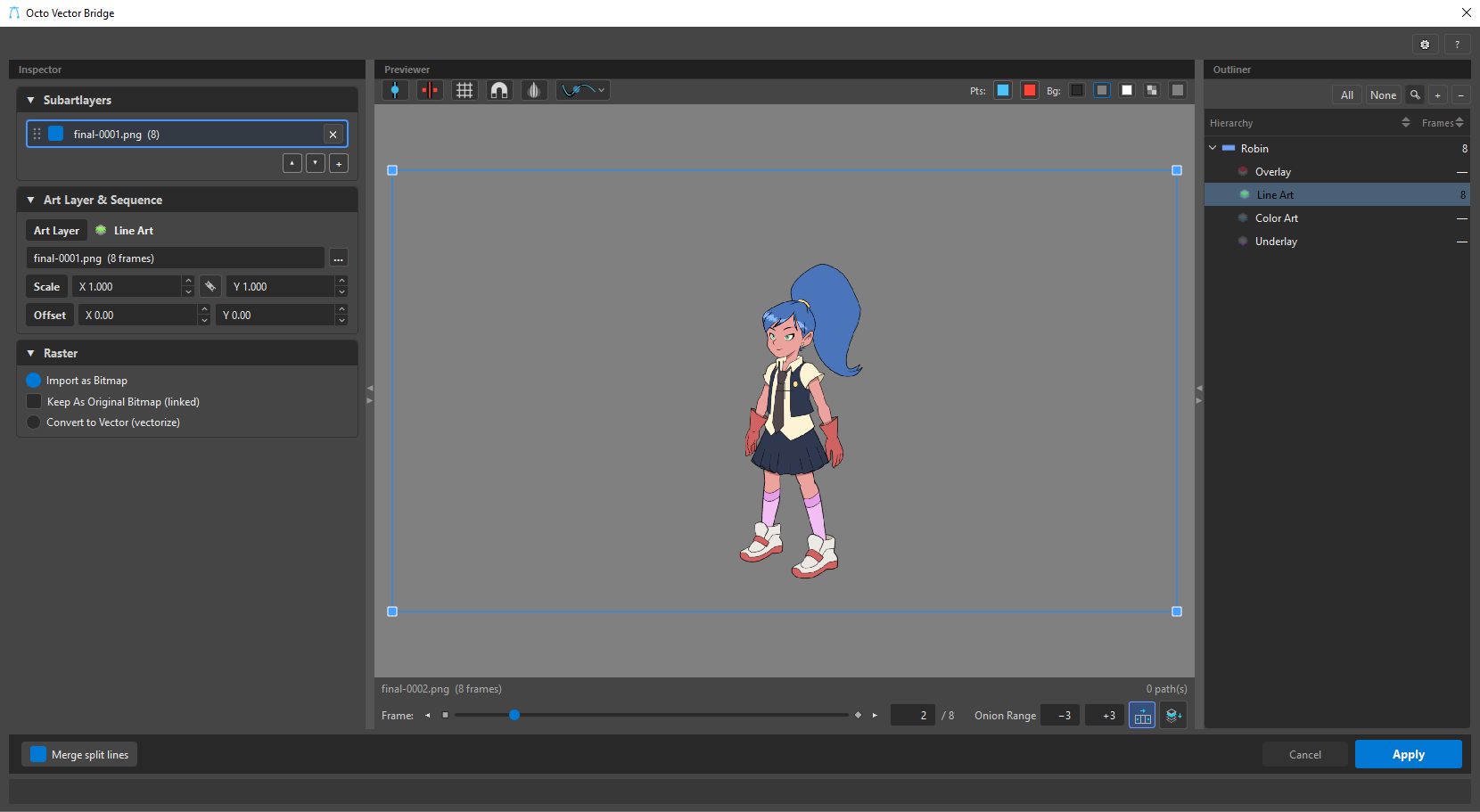 Bitmap import
