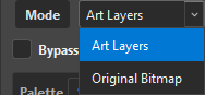 Mode — Art Layers / Original Bitmap